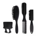 thumbnail image 1 of Brocha de afeitar,Juego de cepillos y peines de barbero Cepillo de limpieza,Peluquería Almacenamiento de polvo Peinado Limpieza de polvo,Cepillo para barba Peine para cortar el cabello, 1 of 8