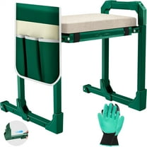 Garden Kneeler and Seat Foldable Gardening Stool with Extendable Legs & Thickened Pad, Tool, Heavy Duty Support for Elderly, Gardening, Outdoor Use