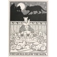 thumbnail image 3 of Percy J. Billinghurst 11x14 Black Modern Framed Museum Art Print Titled - The Council Held by the Rats (1900), 3 of 5
