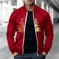 thumbnail image 1 of LOVZFMLL Jackets for Men Pullover Sweater Stand Collar Elastic Solid Color Half Sweater For Men Stand-up Collar Sweater, 1 of 5