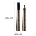 thumbnail image 3 of Eyebrow Pencil, Long Lasting Eyebrow Pencil, Four Pronged Water Resistant Eyebrow Pencil with Paintbrush Tool, Durable Sweat Resistant Natural Makeup Eyebrow Pencil, 3 of 9