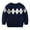 Model B Navy Blue, variant on Esaierr Kids Baby Boys Knit Sweaters Top 2-8Y Autumn Winter Sweatshirt Toddler Warm Crew Neck Long Sleeve Dinosaur Print Sweaters Tops