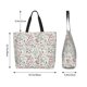 thumbnail image 5 of Balery Fairy Floral Bolsa Tote Estilo Estético con Cremalleras, Bolsa de Hombro, Bolsa de Compras Grande y Plegable, 5 of 8