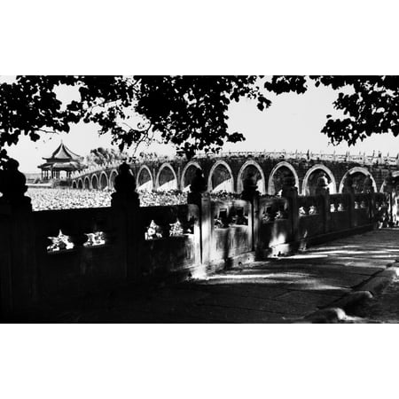 Beijing 17-Arch Bridge N17-Arch Bridge At The Summer Palace In Beijing Photographed C1920 Rolled Canvas Art - (24 x 36)