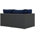 thumbnail image 3 of Modway Sojourn Outdoor Patio Sunbrella® Left Arm Loveseat in Canvas Navy, 3 of 5