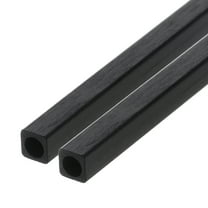 Uxcell Carbon Fiber Square Tube 4x3x500mm Pultruded Carbon Fiber Tubing for RC Airplane 2pcs