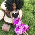 thumbnail image 3 of Floleo Clearance 30CM 6 Points Environmental Protection Material African Black Doll Girl, 3 of 5
