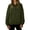 Army Green, variant on Women's Outdoor Sun Protection Jacket Casual Sports Windbreaker High Neck Zipper Pocket Lightweight Quick-Dry Thin Loose Fit Hiking Camping Travel Jacket, Army Green M