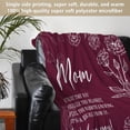 thumbnail image 4 of Gifts for Mom Christmas, Mom Birthday Gifts Blanket, Moms Gift for Women from Daughter Son, We Love You Present for Mother Mommy Mothers Day 80" x 60", Burgundy, 4 of 7