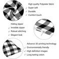 thumbnail image 6 of Buffalo Check Plaid Body Pillow Cover Geometric Rustic Checkered Plaids Black and White Long Pillow Case with Zipper Decorative Bedding Pillowcase Farmhouse Cushion Covers for Bedroom,Couch 20"x54", 6 of 6