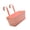 Pink, variant on Retro Planter Pots Trough Small Box Shape for Indoor Desk Decors Props