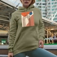 thumbnail image 2 of Aesthetic Minimalism Boho Rainbow Art Merch Gift, Sand Hooded Sweatshirt or Hoodie, Small, 2 of 5
