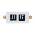 thumbnail image 1 of Tnarru Auto Flip Clock Home Decor Desktop Ornament for Bedside Bedroom Dining Table White, 1 of 8