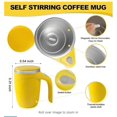 thumbnail image 3 of FNNMNNR self stirring coffee mug，magnetic stirring coffee mug self heating coffee mug Rechargeable Automatic Stirring Coffee Mug Office Reusable Coffee Mug Rechargeable Self Stirring Co, 3 of 8