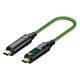 thumbnail image 2 of Cable Tipo C A USB (20 Cm) Verde, 2 of 9