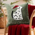 thumbnail image 3 of Funda de almohada decorativa LOOPUINHOM 46 x 46 cm de terciopelo para Navidad, 3 of 8
