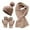 Khaki, variant on Baseball Caps for Men Women Winter Warm Knit Set Windproof Hat Scarf Skiing Cycling Casual Everyday Headwear Black