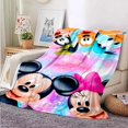 thumbnail image 3 of Manta ligera con estampado de Mickey Minnie de Disney para sala de estar, dormitorio, habitación de los niños, manta cálida, regalo de Navidad, 3 of 5