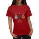 thumbnail image 2 of Blusas para las Mujeres Casual, Navidad Impresión Cuello Redondo Blusa de Moda, Fiesta de Fiesta Camiseta Top, 2 of 8