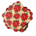 thumbnail image 2 of Poinsetta Christmas Foam Coaster Set of 4, 2 of 3