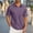 Purple, variant on Summer!Blczomt Shirts for Men Work Plain Business Polo Shirts Short Sleeve Collared Purple Button with Pocket Clothing