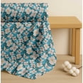 thumbnail image 4 of Soimoi Blue Cotton Voile Fabric Leaves & Floral Print Fabric by The Yard 42 Inch Wide, 4 of 7