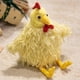 thumbnail image 2 of Muñeca de peluche con dibujos animados de pollo amarillo esponjoso de 28 cm, Soft Stu, 2 of 2