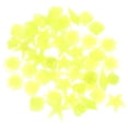 thumbnail image 1 of KAKOWELY 100 piedras luminosas para pecera que brillan en la oscuridad, decoración de acuario, piedras de resina brillantes, 1 of 3