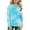 #A29-Light Blue, variant on Long Sleeve Shirts for Girls 7-8 Trendy Tie Dye Crewneck Shirts for Kids Girls Winter Basic Top for Girls Cotton Girls Blouses 11-12 Years,Cyan