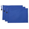 thumbnail image 1 of Unique Bargains Waterproof Zipper File Bags, A5 Document Holders for Office, Blue 3 Pack, 1 of 6
