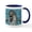White/Navy Inside, variant on CafePress - Hiya ! Happy Dolphin Coffee Mug - 11 oz Ceramic Mug - Novelty Coffee Tea Cup