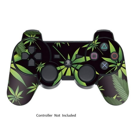 Ps3 Controller Skin - Vinyl Controller Sticker for PS3 Sony Playstation 3 Gamepad Protector Skin Wireless DualShock 3 Remote Decal Weeds Black
