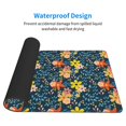 thumbnail image 4 of Bingfone Blue Floral Large Gaming Mouse Pad,Extended Desk Mousepad With Stitched Edges,Non-Slip Base,Water Resist Keyboard Pad For Gamer, Office & Home, 29.5 X 16 In, 4 of 9