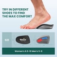 thumbnail image 5 of Welnove Gel Heel Cushion Cups, Arch Support Inserts for Plantar Fasciitis, Heel Pain & Heel Spurs, Flat Feet, FSA/HSA Eligible (Women 6.5-10 / Men 5-8), 5 of 7