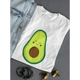 thumbnail image 3 of Cute And Happy Avodado T-Shirt Women -Image by Shutterstock, Female XX-Large, 3 of 4