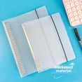 thumbnail image 5 of Cuaderno de hojas sueltas con tapa dura, cuadrícula, línea horizontal, en blanco, carpeta de hojas sueltas transparente desmontable, repuesto para cuaderno de hojas sueltas, 5 of 5