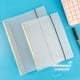 thumbnail image 5 of Cuaderno de hojas sueltas con tapa dura, cuadrícula, línea horizontal, en blanco, carpeta de hojas sueltas transparente desmontable, repuesto para cuaderno de hojas sueltas, 5 of 5