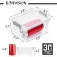 thumbnail image 2 of 1.3 Qt 30 Packs Small StorBPlastic Container Stackable Box With Lids For Organizing r White, 2 of 6