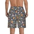 thumbnail image 3 of Naloa Wildflowers Men's Beach Shorts, Surfing shorts, Swim trunks, Quick Dry Swim Trunks for Surfing Beach Fun - XX-Large, 3 of 9