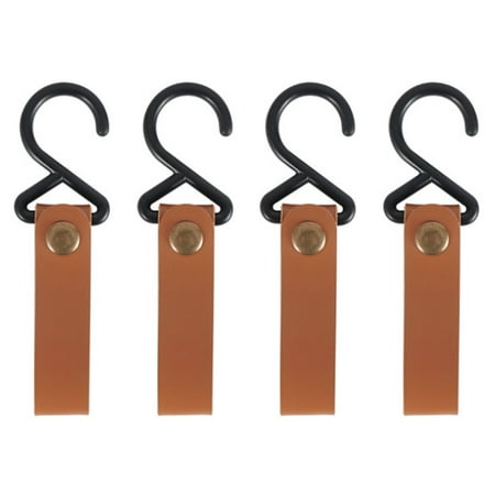 

Outdoor Camping Rack Hook PU Hanging Buckle Self-Driving Travel Portable Wind Rope Buckle Fixed Buckle 4PCS