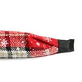 thumbnail image 3 of SwiftWear Christmas Headbands for Women Buffalo Plaid Knotted Headband Wide Hairband Christmas Holiday Party Headpiece Hair Accessories Gifts for Girls, 3 of 4