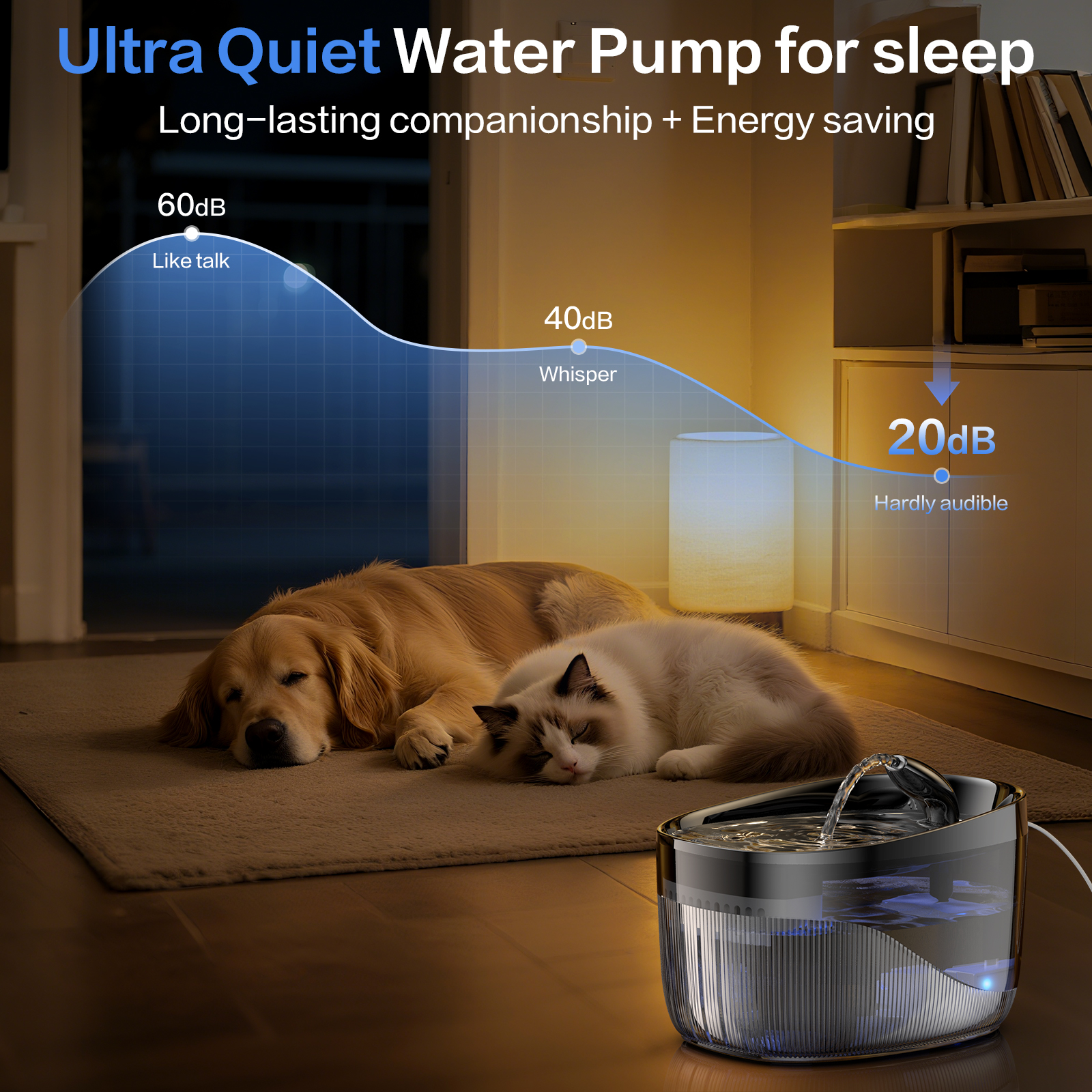 Muzpu 2.2L Ultra-Quiet Cat Water Fountain photo 4