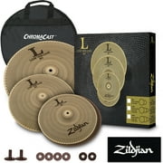 Zildjian Low Volume Cymbal Pack - 13" Hi Hats, 14" Crash, and 18" Crash Ride with Bag, Felts, & Sticker