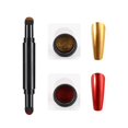 thumbnail image 1 of Heliisoer Nail Art Double-ended Cushion Pen Mirror Powder Nail Powder Nail Pen, 1 of 2