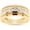Yellow, variant on Engagement Wedding Band Men's Ring Round Cut White Diamond 14K White Gold Over 925 Sterling Silver