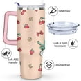 thumbnail image 3 of 40oz Hello Kawaii Cat Cute Stainless Steel Tumbler with Lid and Straw,Spill Proof Travel Cup Double Wall Vacuum Insulated Coffee Mug with Handle Pink, 3 of 7