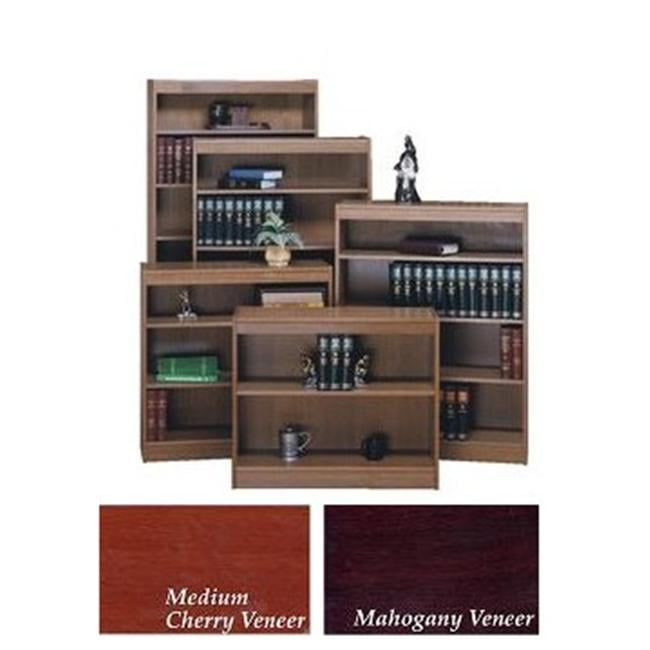 Norsons 7802MH 2 Shelf Laminate Bookcase Mahogany