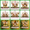 thumbnail image 2 of Matsuzay Animal de dibujos animados árbol de Navidad adorno colgante Año Nuevo ventana chimenea pared puerta Navidad Oficina decoración vacaciones Kits de decoración para fiestas 8 animales Matsuzay HA009187-06, 2 of 6