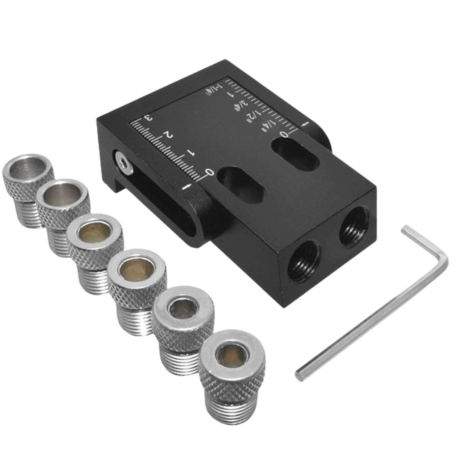 FVDPWYE 15 Degree Hole Jig Kit Carpenters Woodwork Guides Joint Angle Tool 6/8/10mm Hole