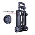 thumbnail image 2 of Yajisi Small Folding Hand Truck with 2 Wheels Dolly Luggage Trolley Cart Portable Compact for Carrying Travel Shopping Airport 110 Lbs Capacity, 2 of 4
